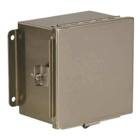 Wiegmann BN4080604CHSS - Screws and Clamps Electrical Enclosures, 8 in H, 4 in D, 6 in W, 12, 13, 4, 4 X, 304 Stainless Steel