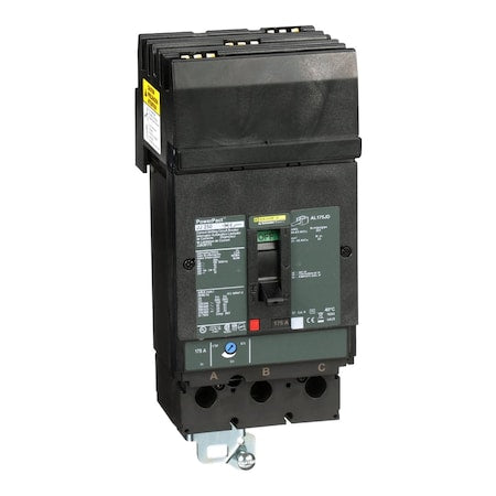 Square D JJA36175 - Molded Case Circuit Breaker, POWERPACT J Series, 175 A, 3 Pole, 600 V AC, 100k A at 240 VAC