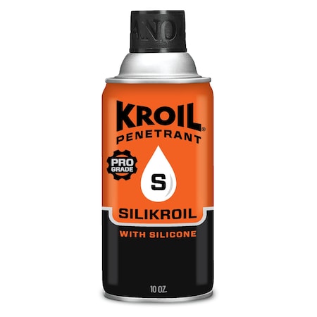 Kroil SK102C - Penetrant, 10 oz, Aerosol Spray Can, Petroleum Distillates Base, 120 Degrees F Max Op Temp, H2-No Food Contact, Red