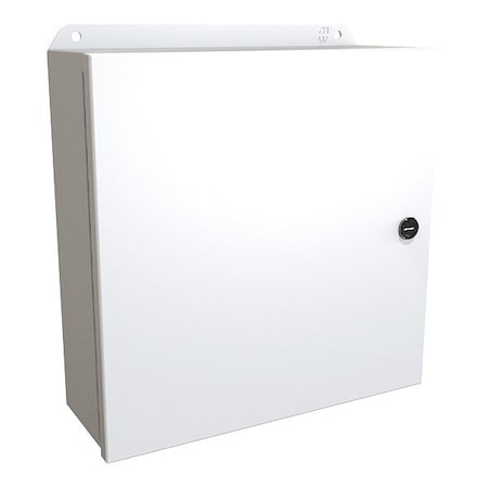 Hammond EJ12124LG - Latches Electrical Enclosure, 12 in H, 4 in D, 12 in W, 12, 13, 3 R, 4, Steel