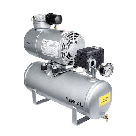 Gast 1HAB-11T-M100X - Piston Air Compressor,Size 1/4",1725 RPM