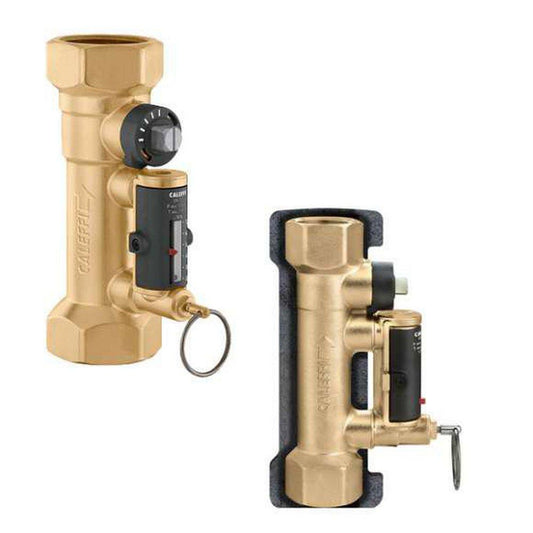 Caleffi QuickSetter 132 Series Balancing Valve with custom pre-formed insulation shell jacket