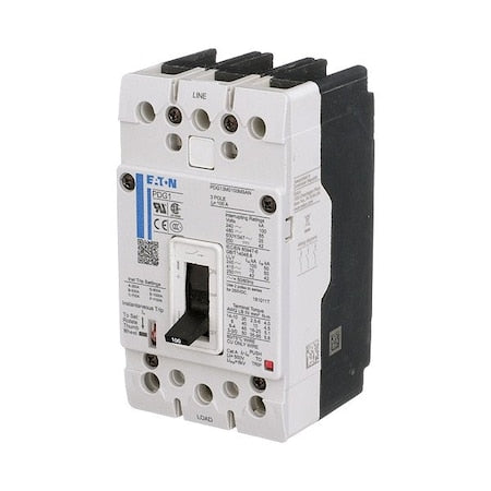Eaton PDG13M0015MSAJ - Molded Case Circuit Breaker,600 V AC