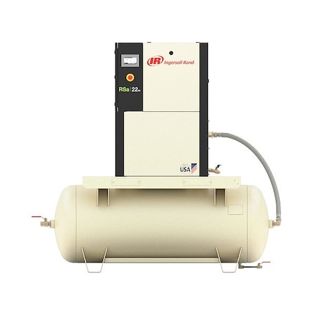 Ingersoll-Rand 47823366001 - Rotary Air Compressor,120 gal Air Tank