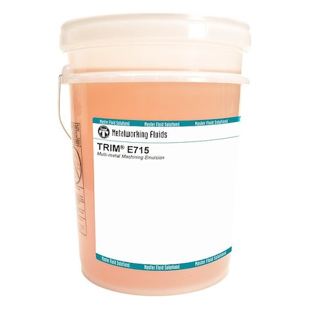 Trim E715-5G - Cutting Fluid, E715, Soluble Oil, 5 gal, Pail, Amber