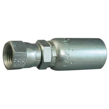 Kurt FJX-08-08 - Crimp Fitting,Straight,1/2" ID,JIC
