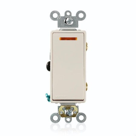 Leviton 5633-2T - Decora Plus Rocker 3-Way Illum 20 A Lt Al