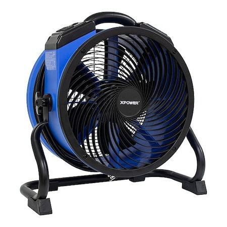 Xpower P-39AR-blue - Axial Blower,Blue,Polypropylene,9-3/8in H