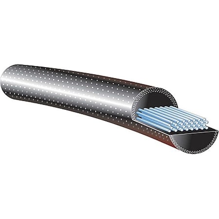 Gates 9 X 108 RE BELT - Round Belt, Black, L 112 in