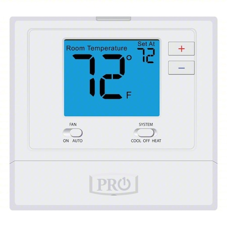 Pro1 Iaq T701 - Low Voltage Thermostat, 1 H, 1 C, wall Mount, Hardwired/Battery, 18 V AC, 30 V AC