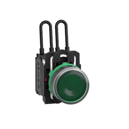 Schneider Electric XB5AW23B5 - Pilot Light,LED,Green,Flat