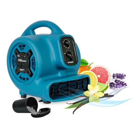 Xpower P-260AT - P-260 AT Freshen Aire 1/5 HP 800 CFM 4 Speed Scented Mini Mighty Air Mover, Utility Fan, Dryer