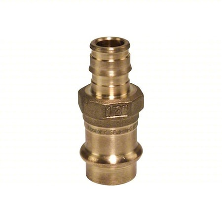 Uponor LFP4515050 - Strt, Brass, Barbed 1/2", Press-fit 1/2"