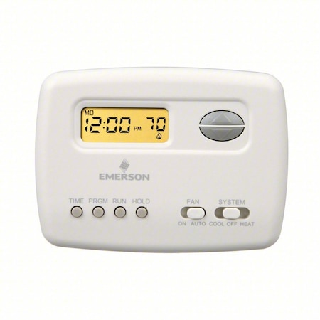 White-Rodgers 01F78 151S1 - Thermostat, 5-2 Programs, 1 H, 1 C, Battery, 24 VAC