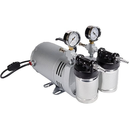 Gast 0523-V4-G588NDX - Vacuum Pump,Rotary Vane,1/4 HP,26 In HG