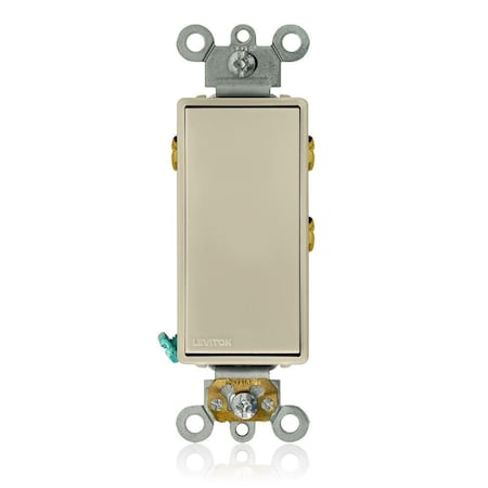 Leviton 5685-2I - Decora Plus Rocker Maintained 15 A Ivory