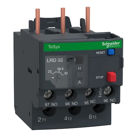 Schneider Electric LR3D32 - Thermal Overload Relay, 1 NC/1 NO, 23 A Min current, 32 A Max current
