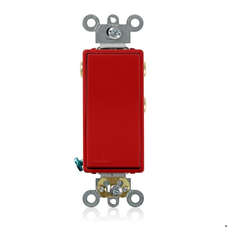 Leviton 56081-2R - Decora Plus Rocker 3 A Momentary Red