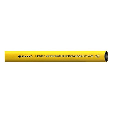 Continental 20024121 - Mine Spray Hose,500 ft L,Yellow