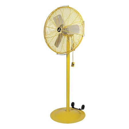 Jan Fan JF-MAC20-DCS-Y - Circulating Fan,20in Dia,Yellow,Mobile