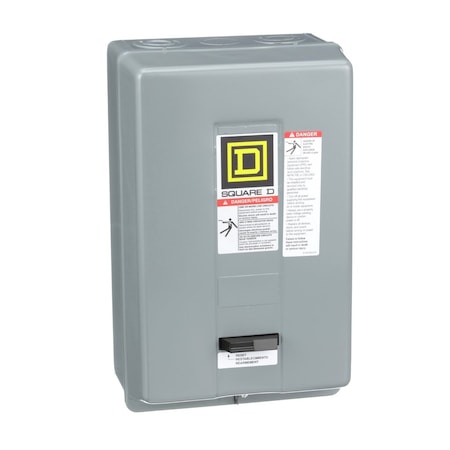 Square D 8536SDG1V02H30S - NEMA Magnetic Motor Starter, Non-Reversing, 1 NO, 120 V AC, 3 P, Screw Clamp