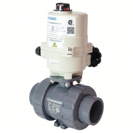 Hayward Flow Control HRSTBH220STE - Electric 2-Way Ball Valve,2",CPVC