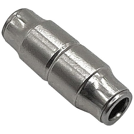 Legris 3206 03 00 - Metric Push-to-Connect Fitting, Brass, Silver