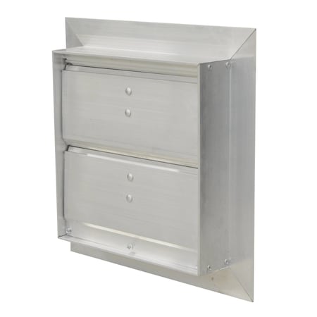 Canarm SR3210X10 - Manual Damper,Aluminum,Square