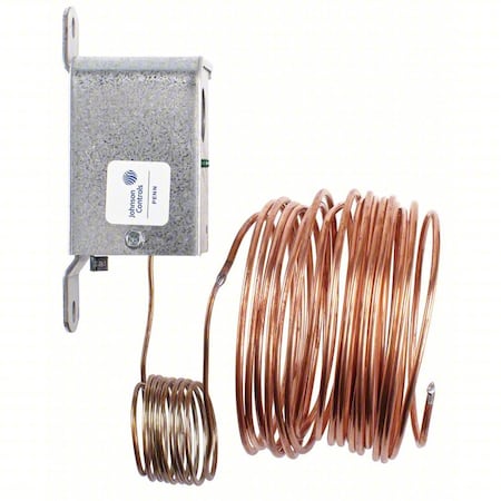 Johnson Controls A11A-1C - Line Voltage Mechanical Thermostat, Heat or Cool, 35 to 45 F,Screwdriver,24 to 277 V AC,Manual Reset