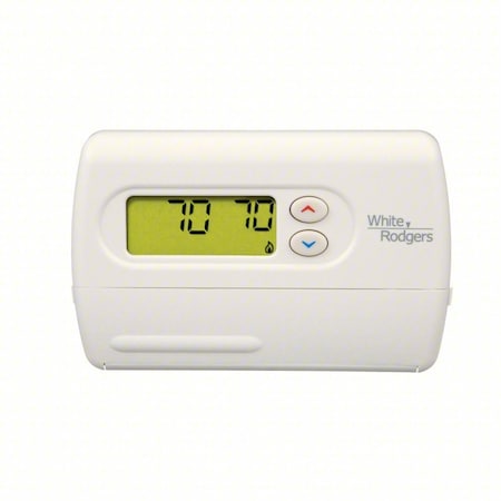 White-Rodgers 01F86 344 - Classic 80 Series Thermostats, 1 H, 1 C, Hardwired/Battery, 24 VAC