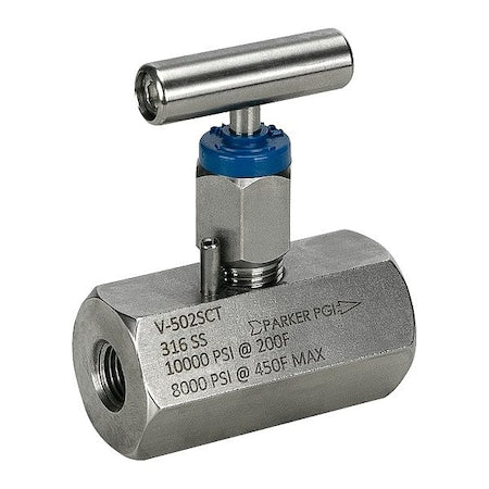 Parker V-508SCT - Needle Valve,1/2 in Pipe,FNPT x FNPT
