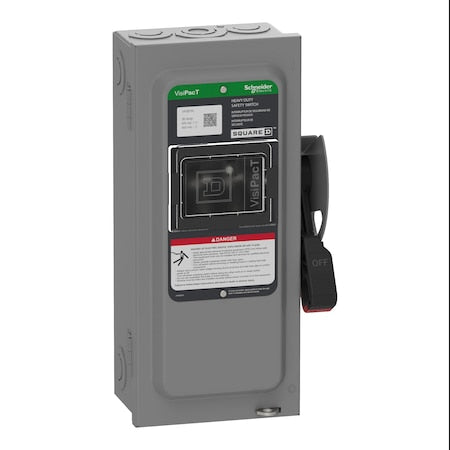 Schneider Electric VH361N - Safety Switch, Fusible, 3 PST, Three Phase, NEMA 1, Indoor, Steel
