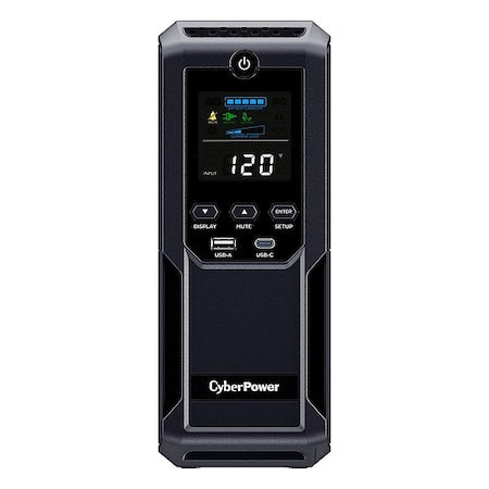 Cyberpower CP1500AVRLCD3 - UPS System, Line Interactive, Out: 120 V AC In: 120 V AC