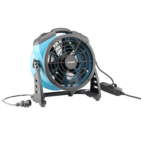 Xpower FM-65 - Industrial Fan, Floor Mount, 11 in Blade Dia, 115 V, 1,000 cfm, Non-Oscillating
