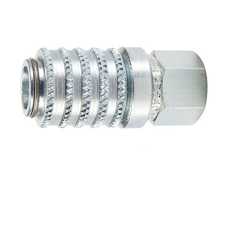 Parker PDP242 - Coupler, Steel Body, Push-to-Connect Lock, 1/4"-18 Thread Size