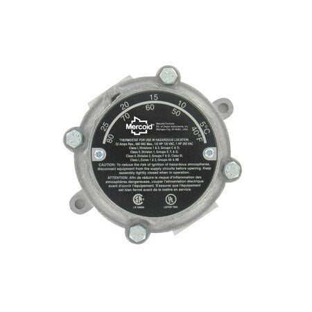 Dwyer Instruments 862E - Explosion Proof Thermostat, SPDT Switch, Snap Action, 36 Degrees to 82 Degrees F, SPDT, 480 VAC Max