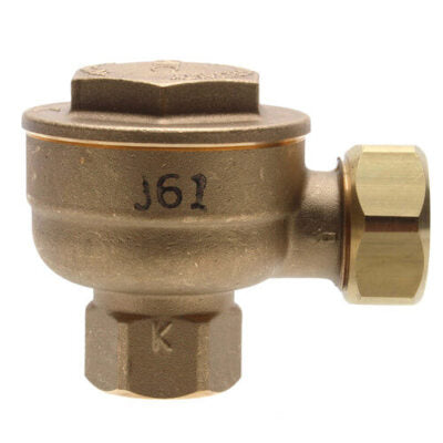Hoffman 401542 17C-AS-2-25 Thermostatic Angle Steam Trap with Short Nipple