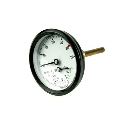 Weil-mclain wm510218065 Combination Pressure-temperature Gauge 0-55 Psig 60-260F 3.5 Inches Shank